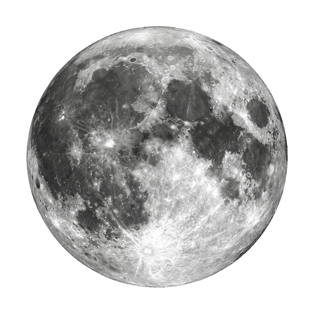 Freigestellter Vollmond
