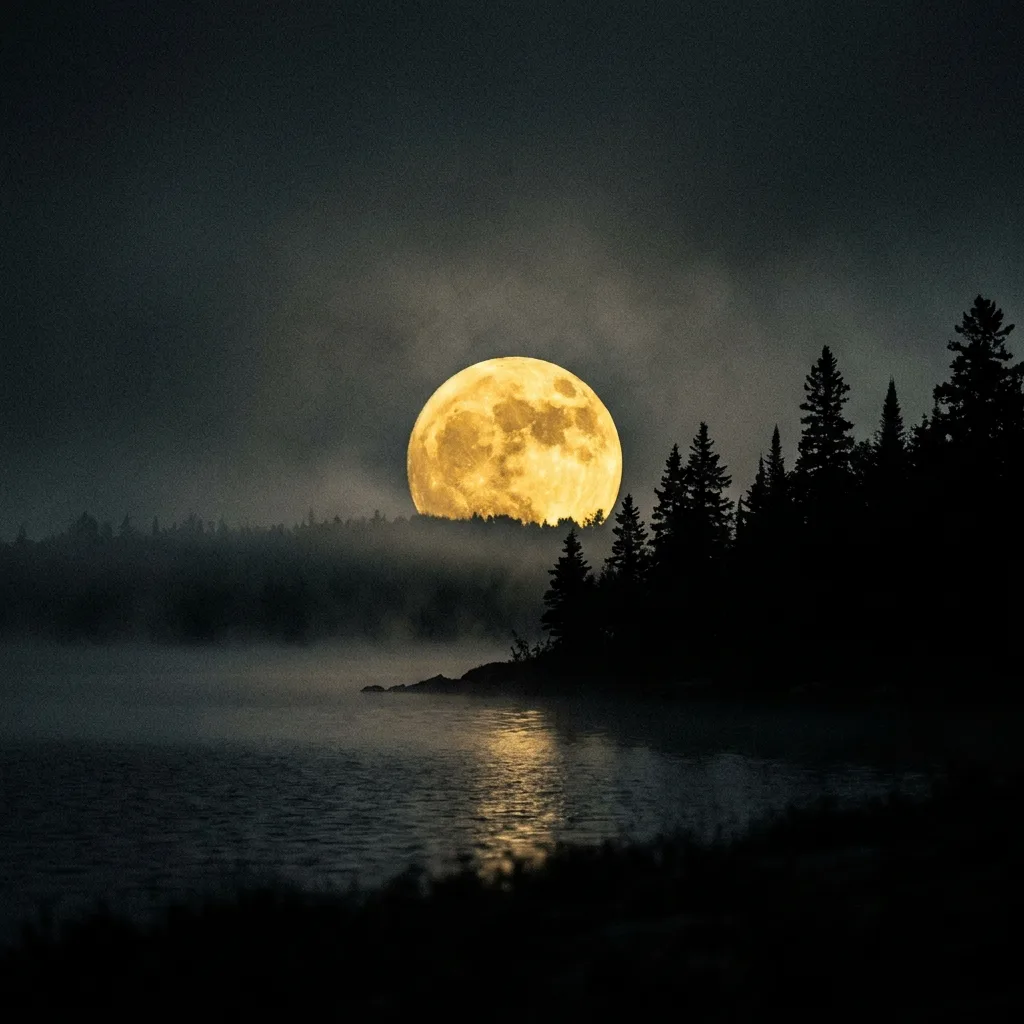 Vollmond über See